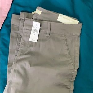 The loft girlfriend chinos size 6 grey